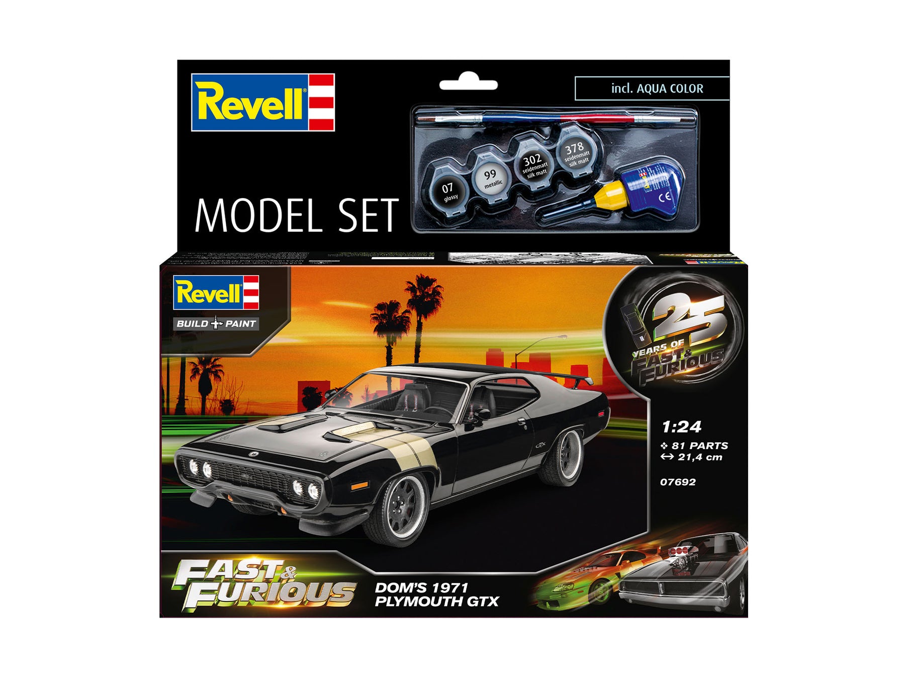 Model Set Fast & Furious - Dominics 1971 Plymouth GTX