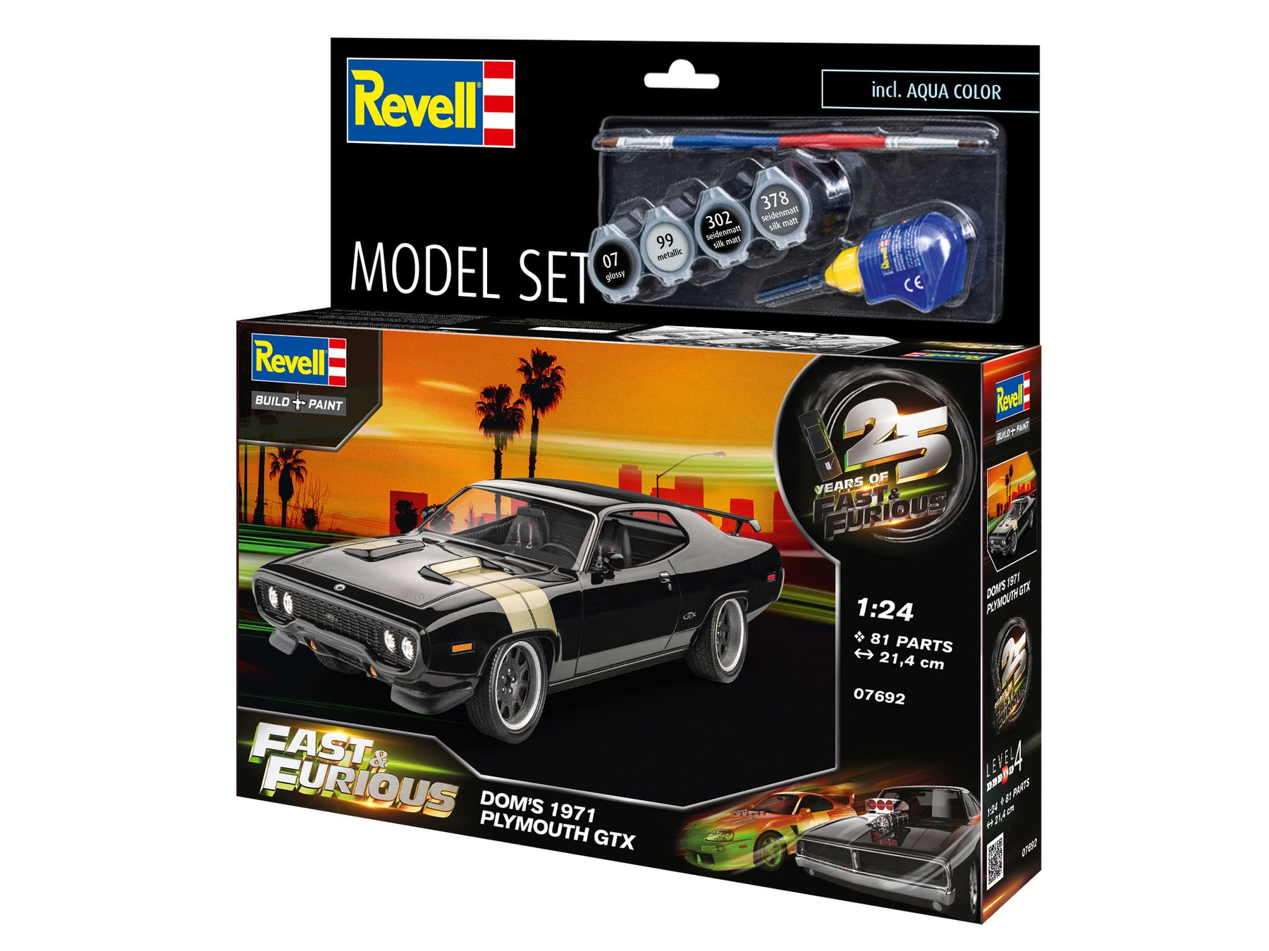Model Set Fast & Furious - Dominics 1971 Plymouth GTX