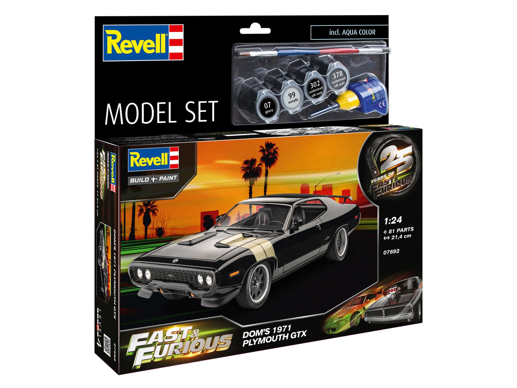 Model Set Fast & Furious - Dominics 1971 Plymouth GTX