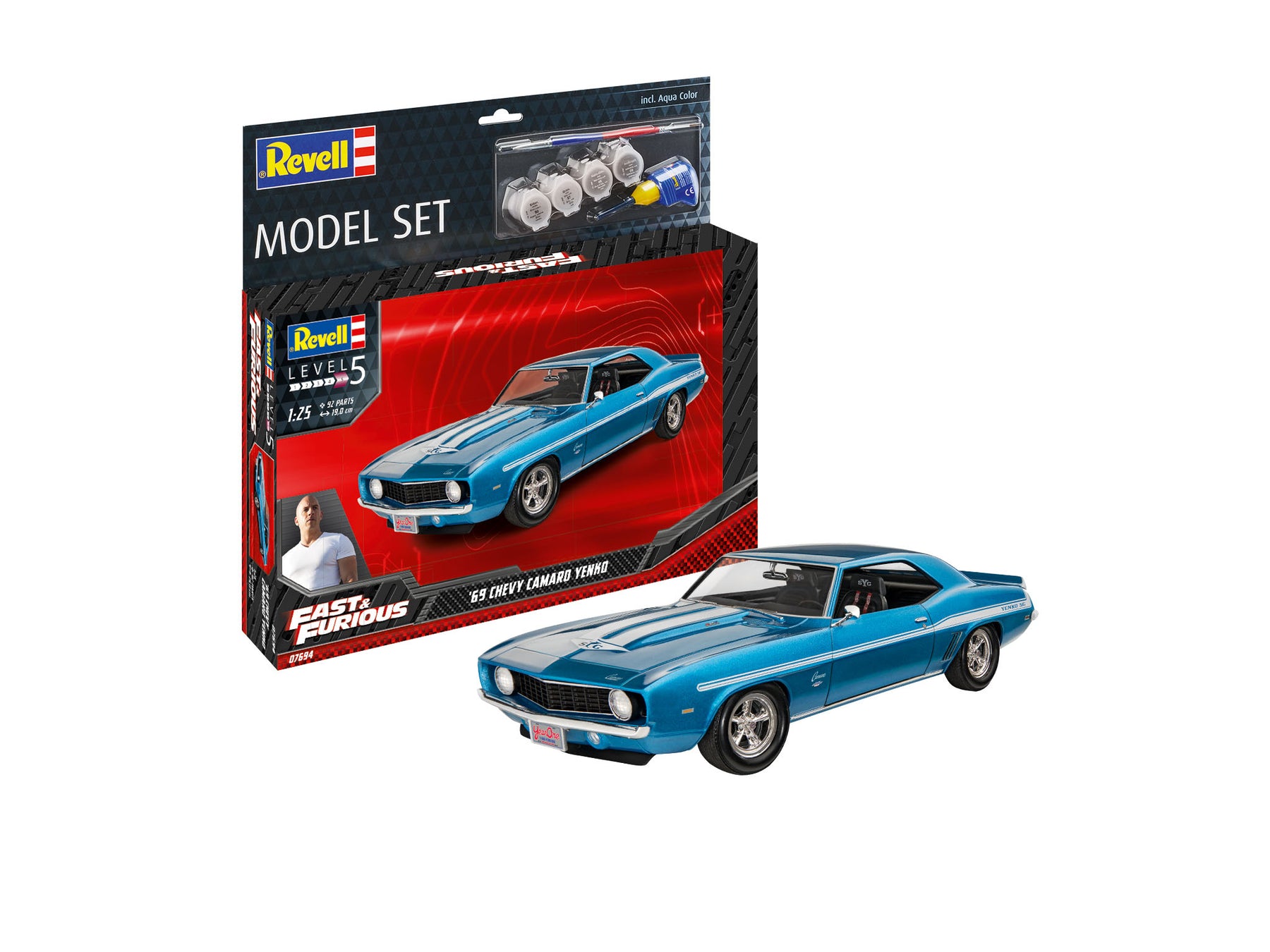 Model Set Fast & Furious 1969 Chevy Camaro Yenko