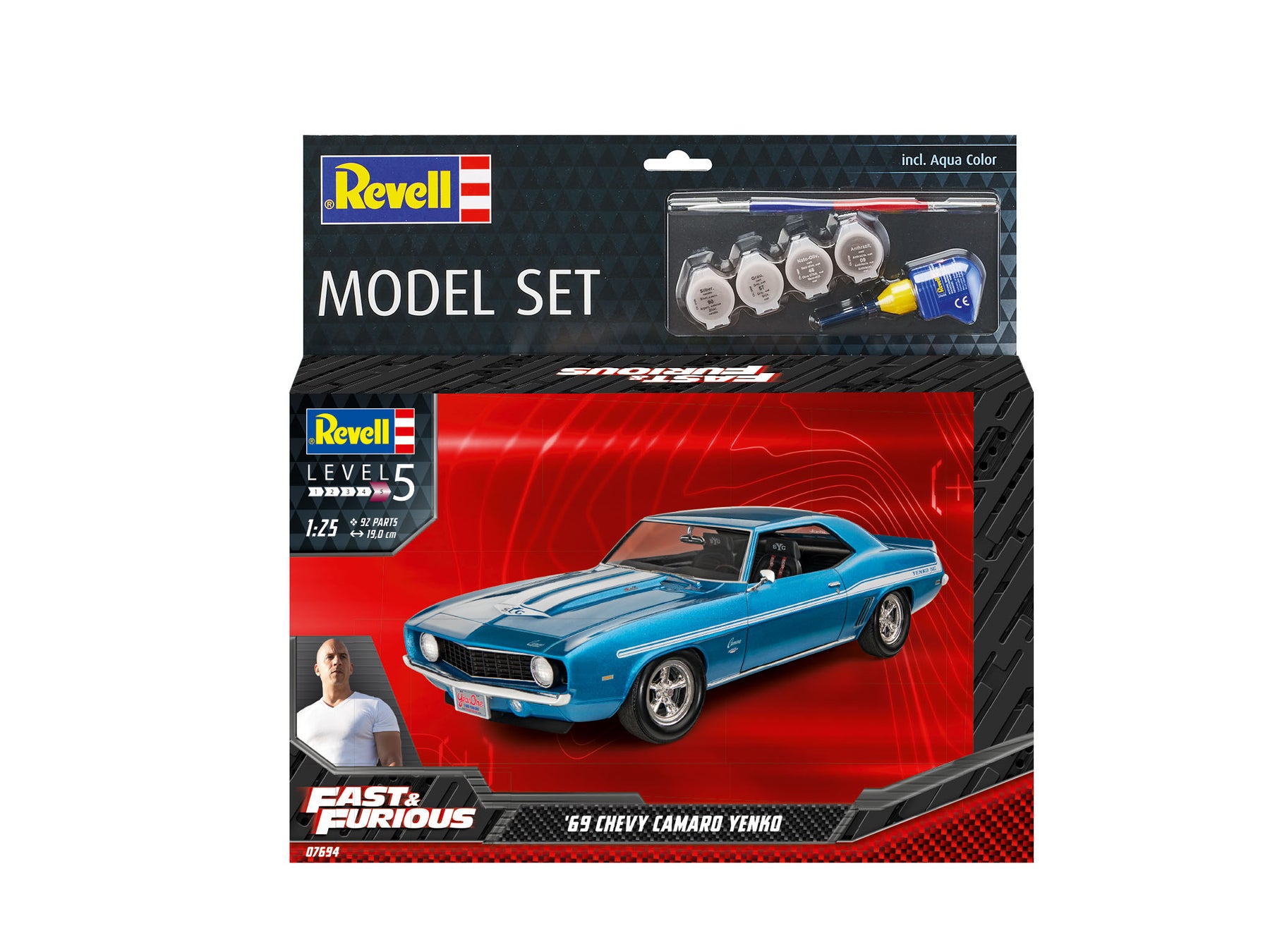 Model Set Fast & Furious 1969 Chevy Camaro Yenko