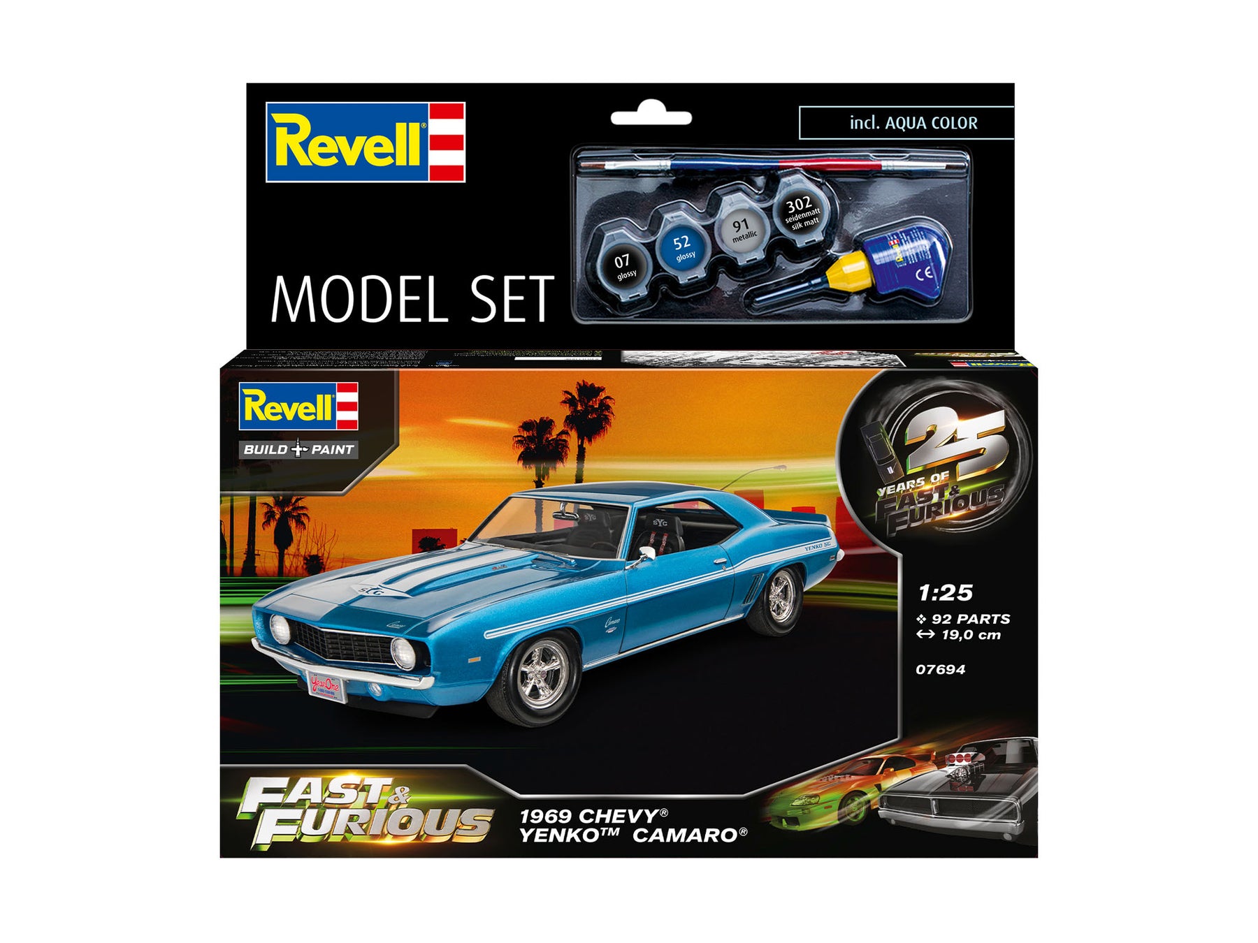 Model Set Fast & Furious 1969 Chevy Camaro Yenko