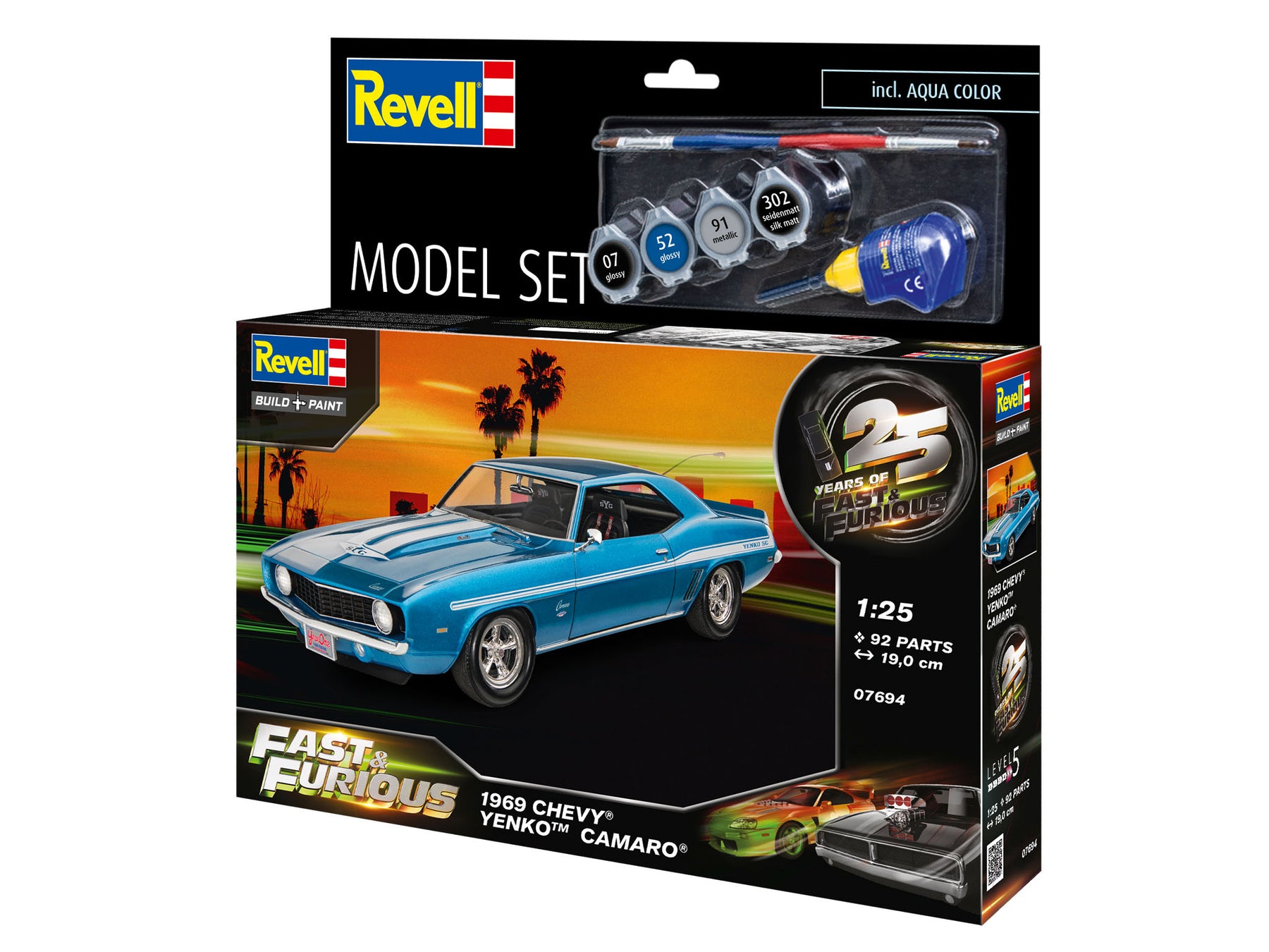 Model Set Fast & Furious 1969 Chevy Camaro Yenko