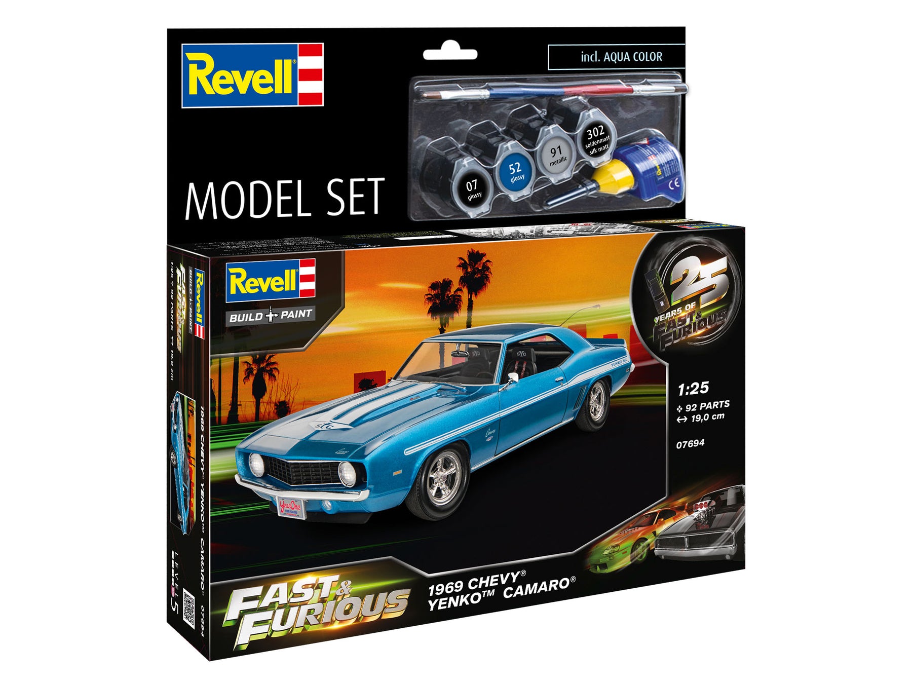 Model Set Fast & Furious 1969 Chevy Camaro Yenko