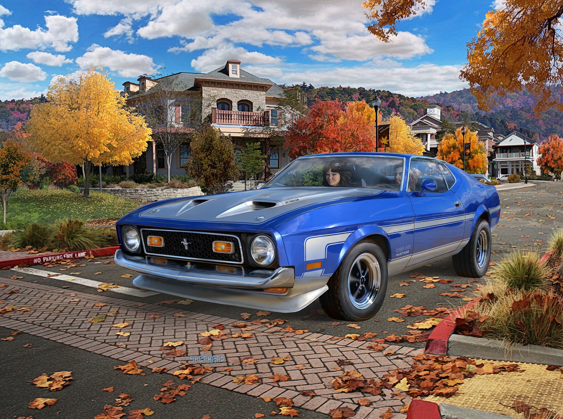 Conjunto de maquetas Ford Mustang Boss 351 '71