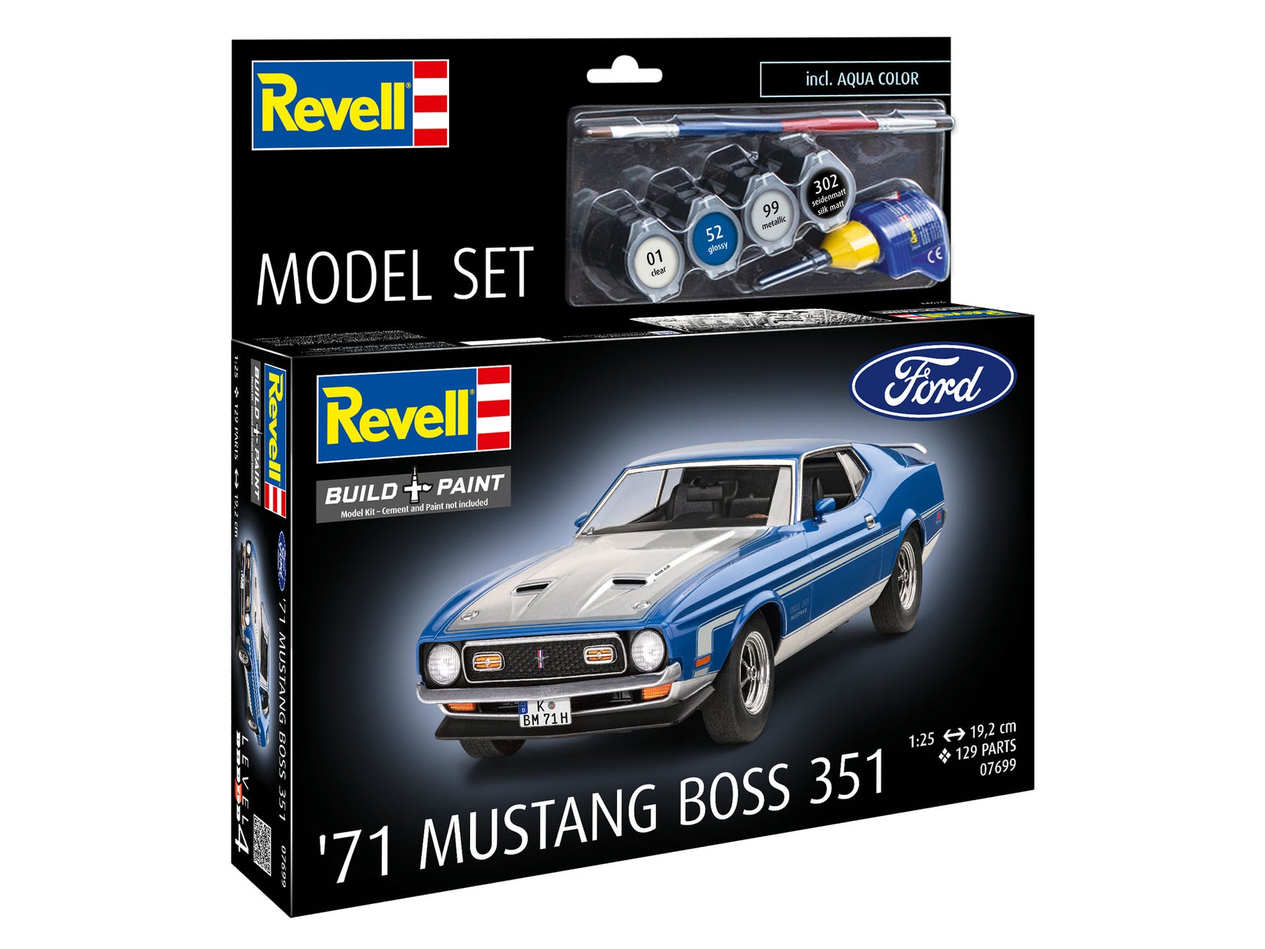 Conjunto de maquetas Ford Mustang Boss 351 '71