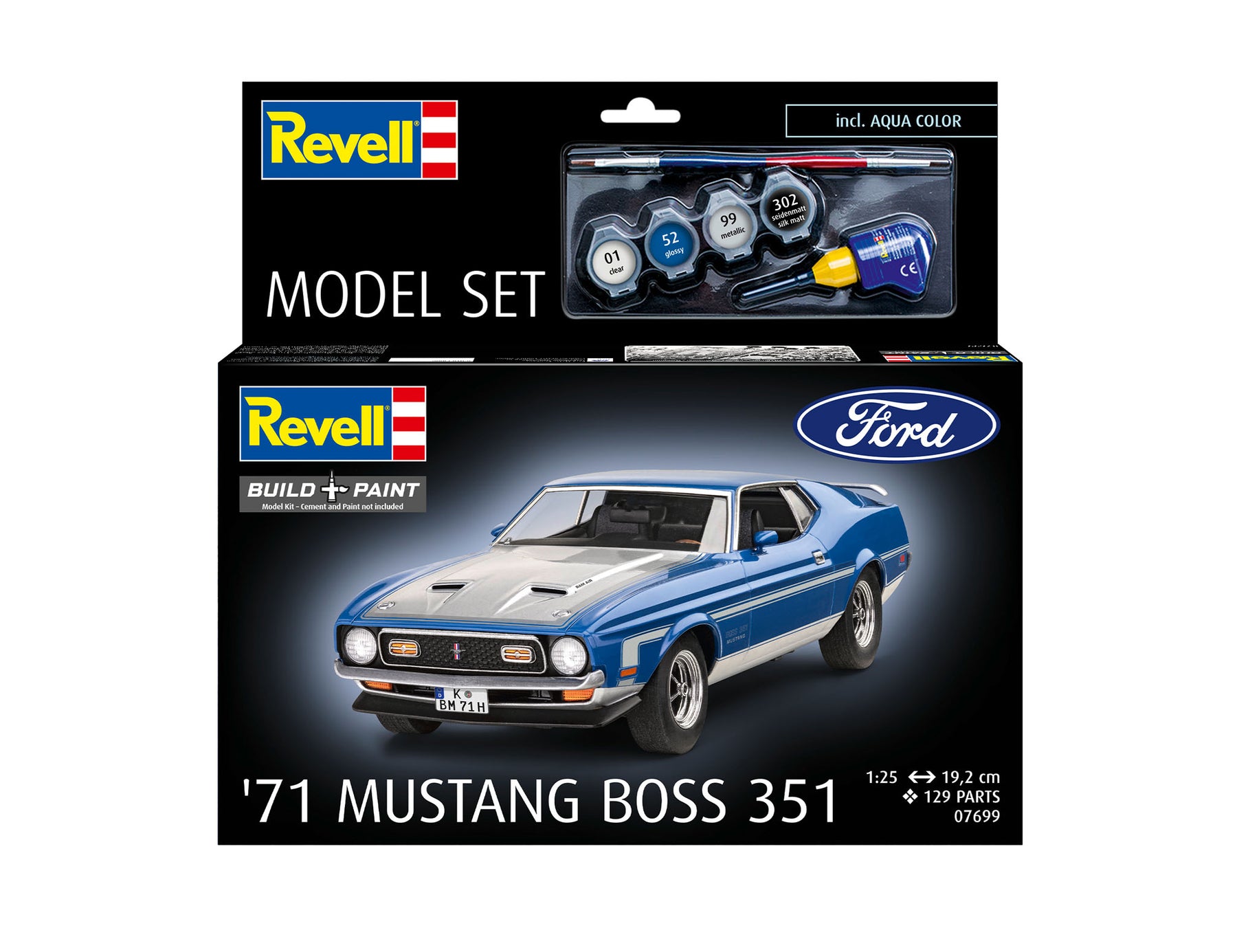 Conjunto de maquetas Ford Mustang Boss 351 '71