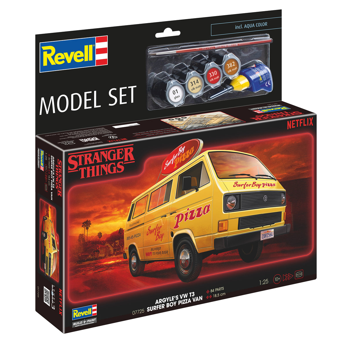 Model Set VW T3 Bus "Surfer Boy": Stranger Things