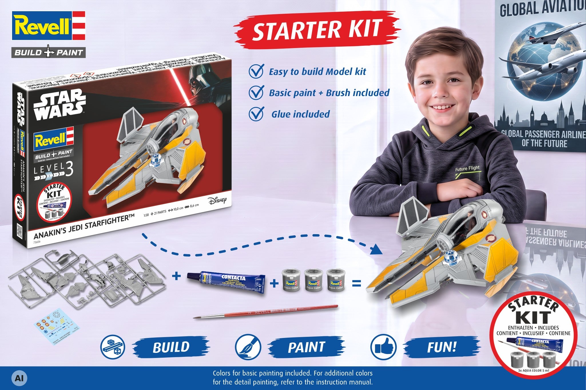 Starter Kit Anakin's Starfighter: Jedi action complete