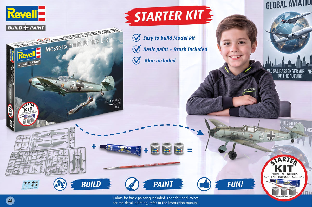 Starter Kit  Messerschmitt Bf109E-3