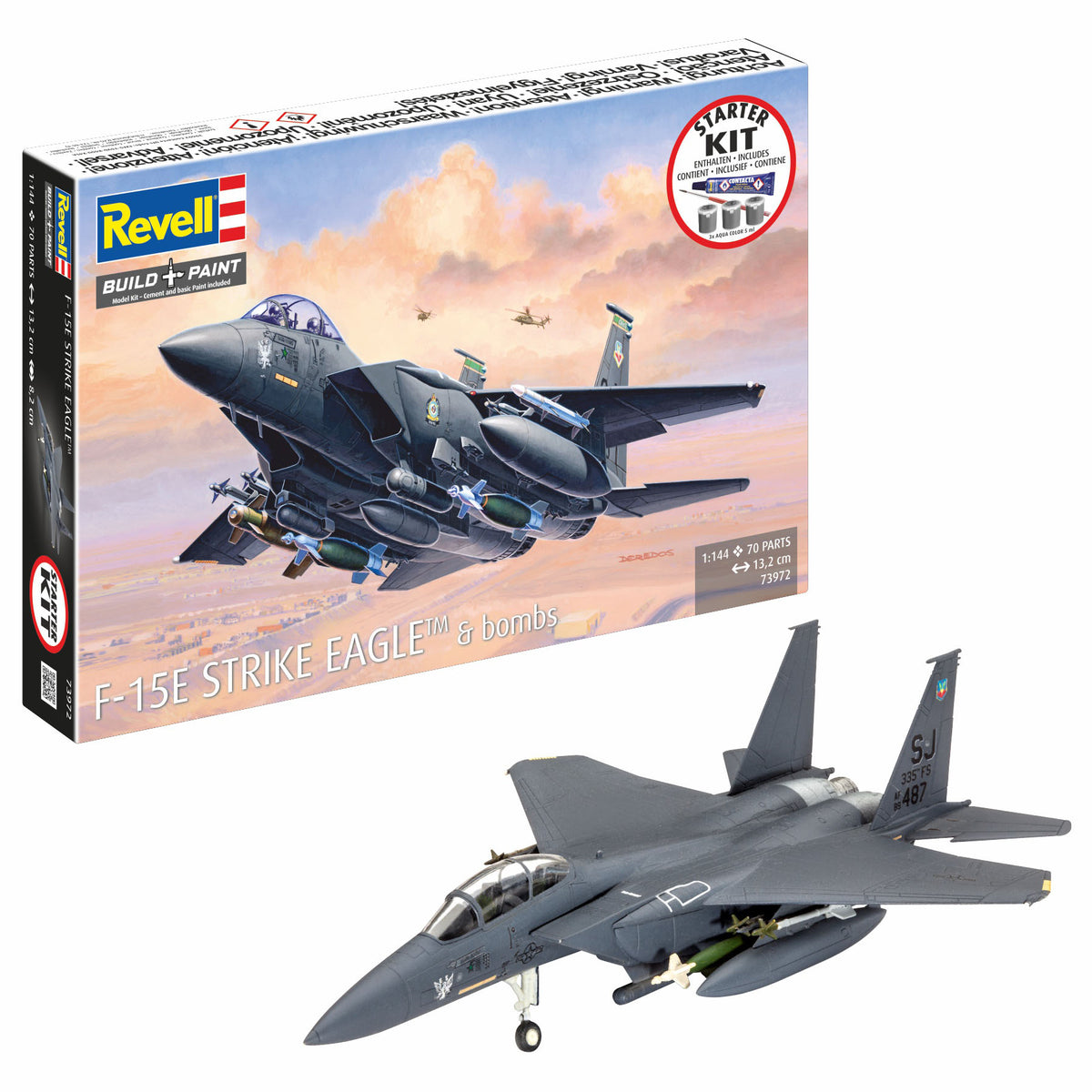 Revell F-15E STRIKE EAGLE プラモデル Starter Kit F-15E Strike Eagle & bombs