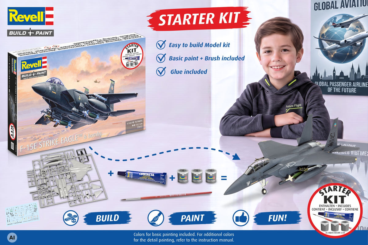 Startovací sada F-15E Strike Eagle a bomby