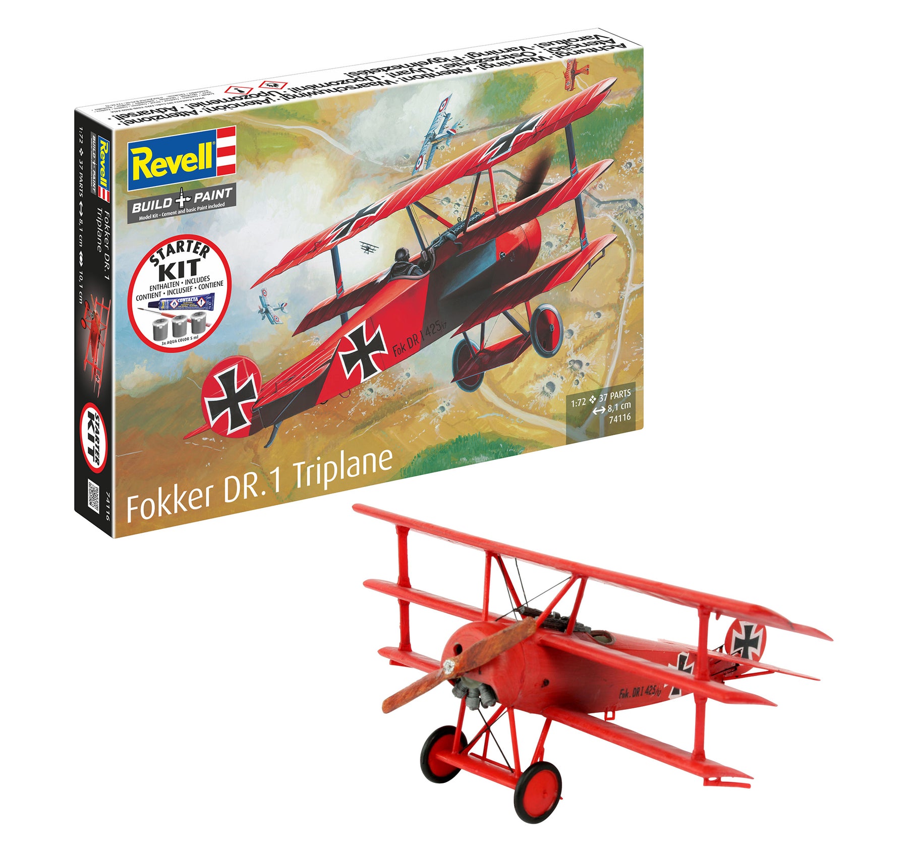 Starterspakket Fokker DR.1 Driedekker