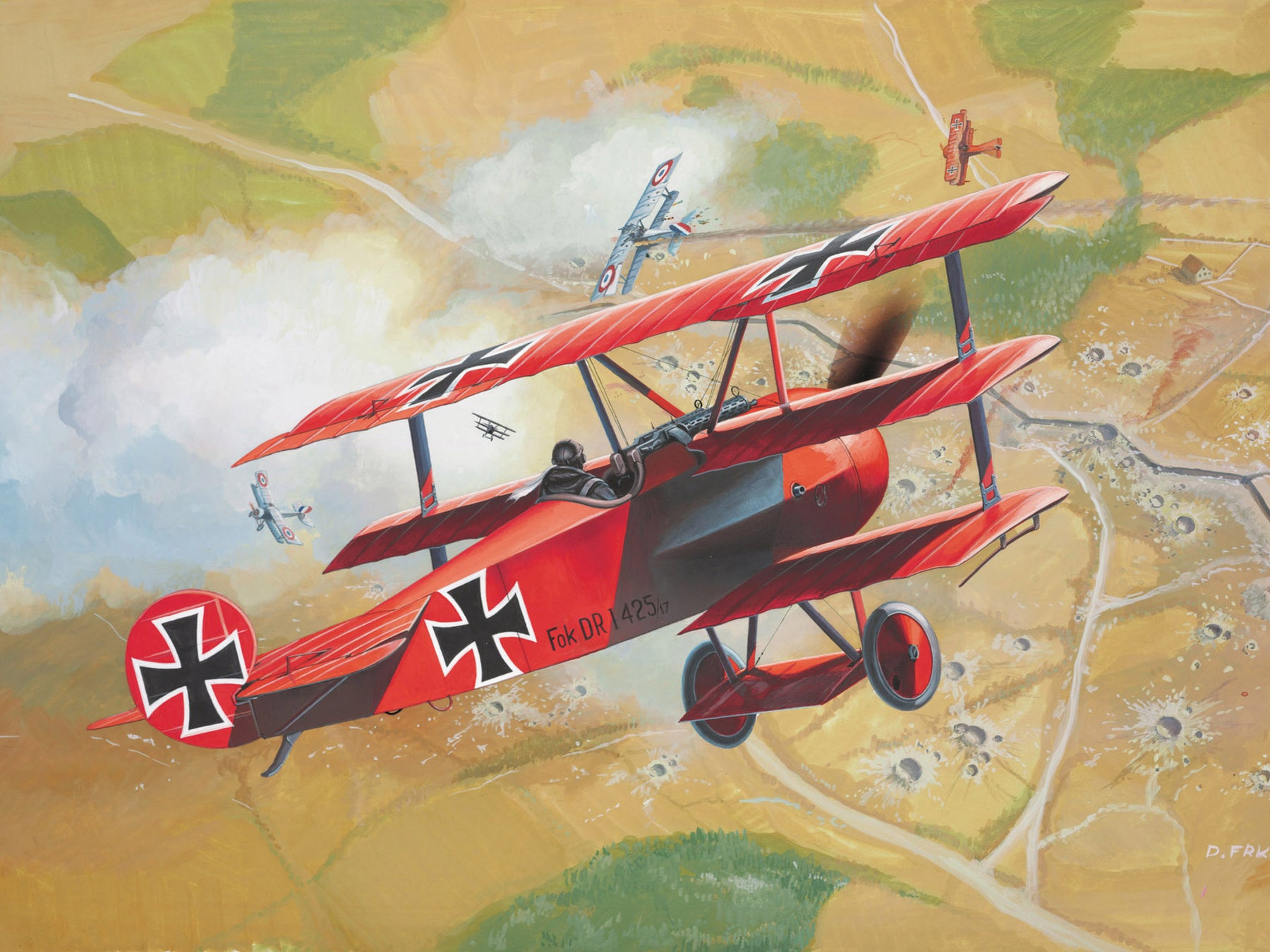 Zestaw startowy Fokker DR.1 Triplane