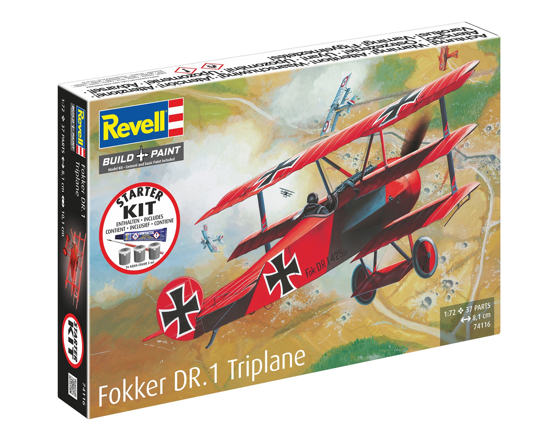 Zestaw startowy Fokker DR.1 Triplane