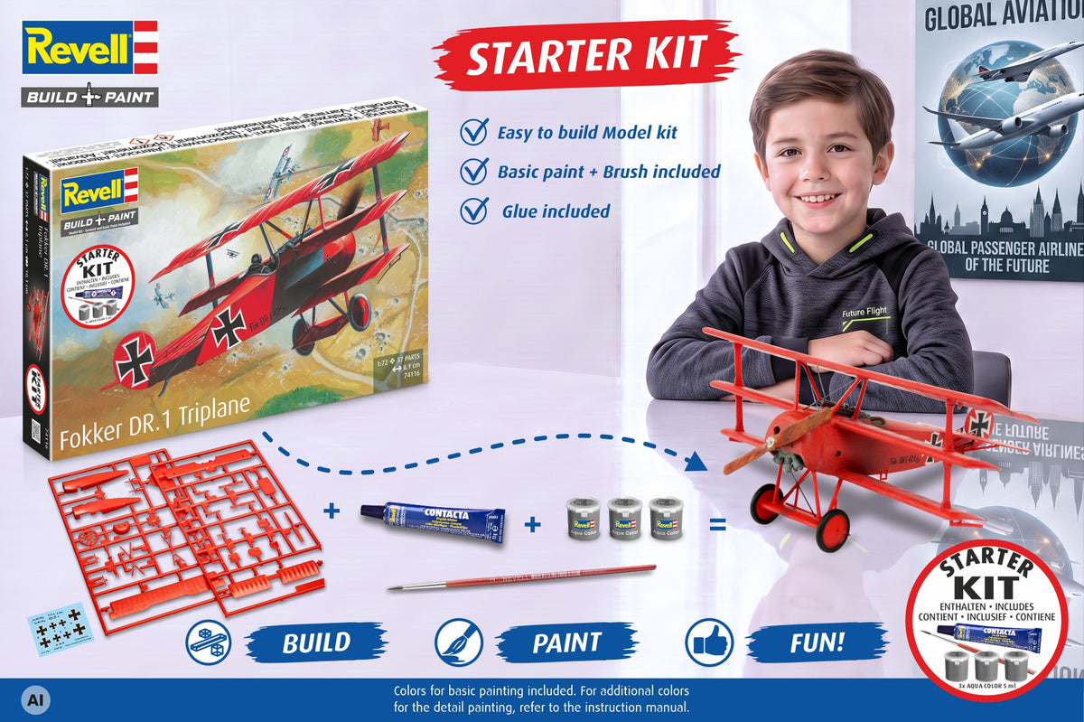 Starter Kit Fokker DR.1 Triplane