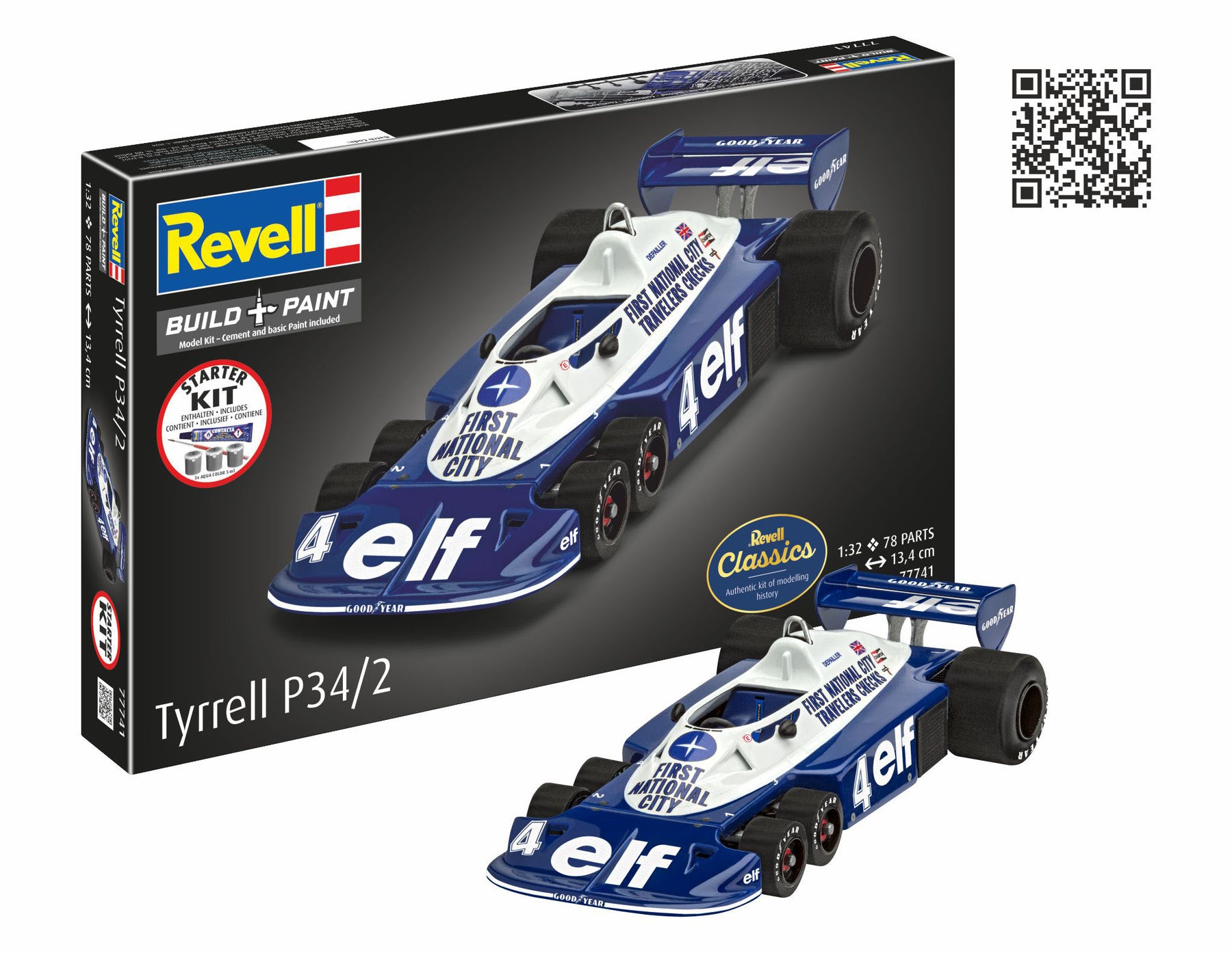 Starter Kit Tyrrell P34/2 6-Wheeler