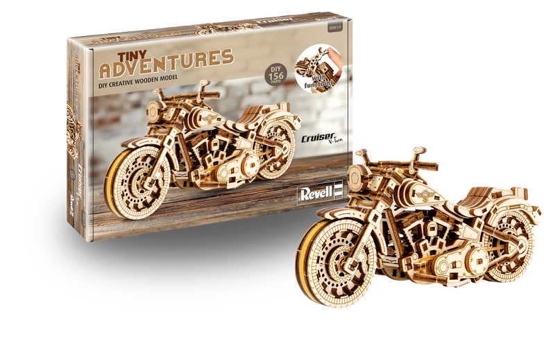 Tiny Adventures – Mechanische Holzmodellbausätze von Revell